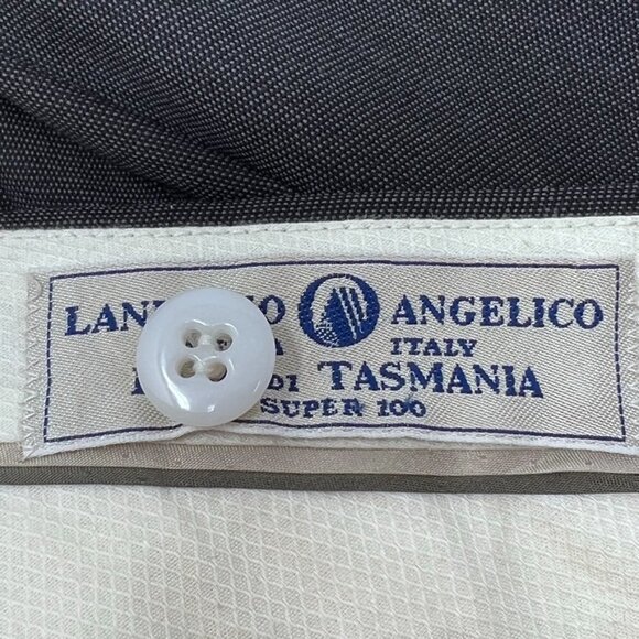 The Rodin Collection Mens Dark Gray Dress Slacks Wool Pleated Front Size 36 x 30 - Picture 9 of 16